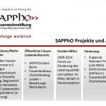 Grafik SAPPhO Projekte und Aktivitäten 2015